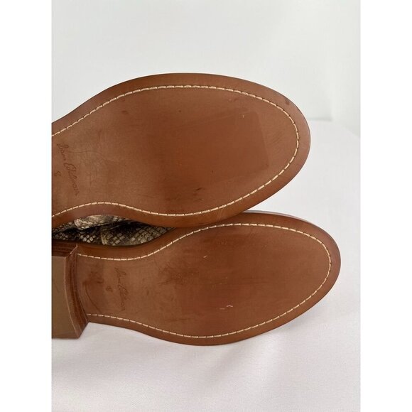 Sam Edelman Nina Snake Print Combat Boots Size 8 Bootie Ankle Zip Close - Picture 12 of 14